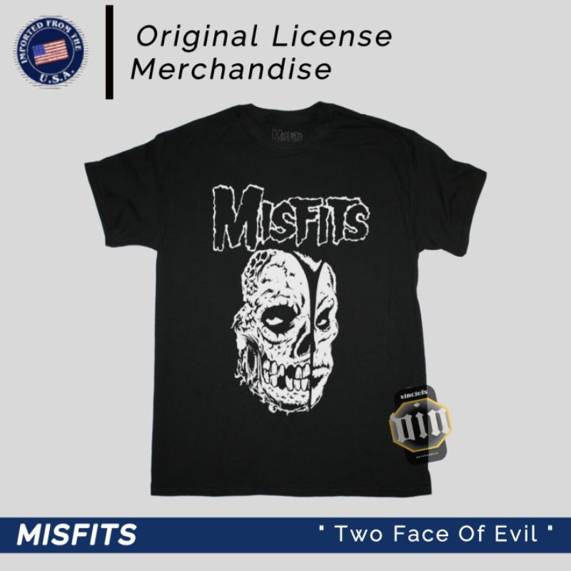 Kaos T shirt Misfits Band Music Punk Rock Original Licensed MISFITS ORI