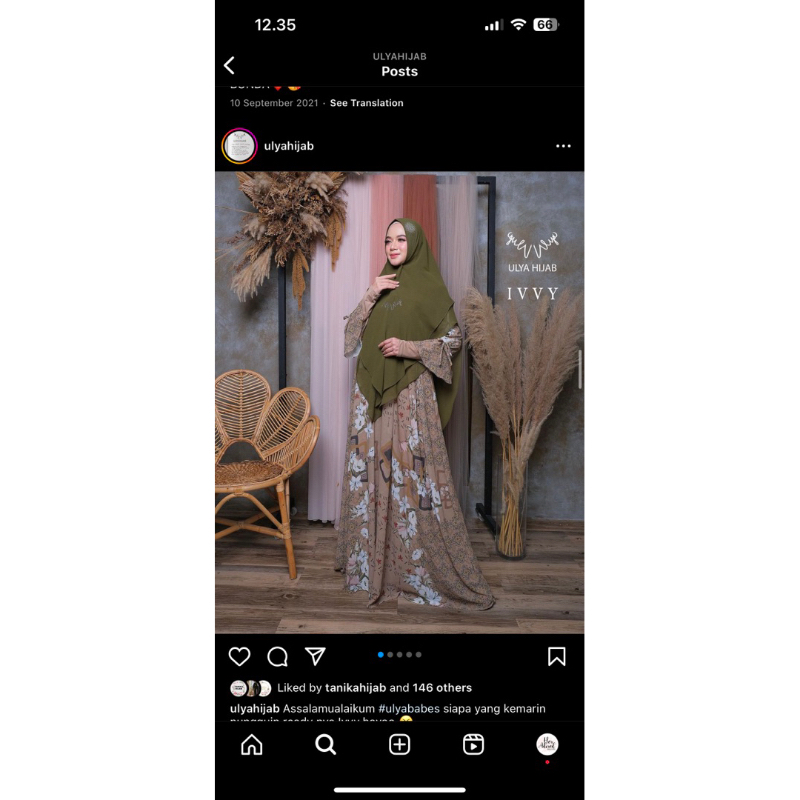 Preloved Set Ivvy Ulya Hijab Syari