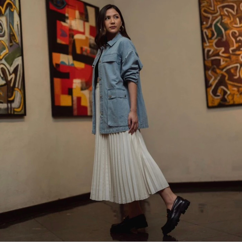 JM Kiyoji Oversize Denim Jacket Jessica Milla x This Is April