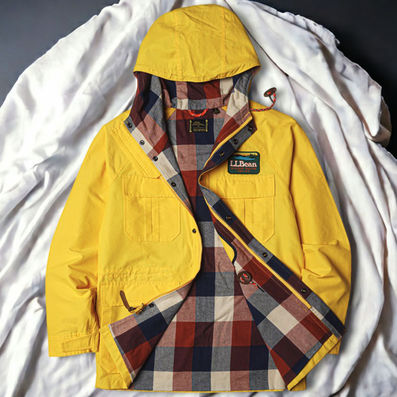 Jaket Parka Collaboration L.L.Bean X Todd Snyder Bexter State Parka in Amber Gold