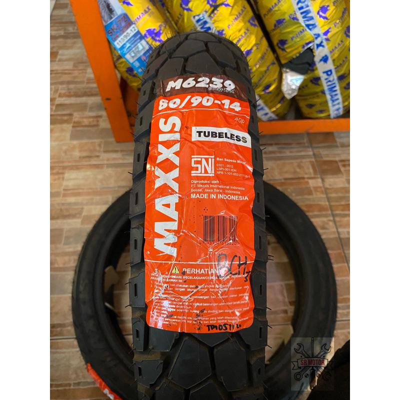 BAN MAXXIS 80/90-14 TYPE SEMICROSS TUBELESS