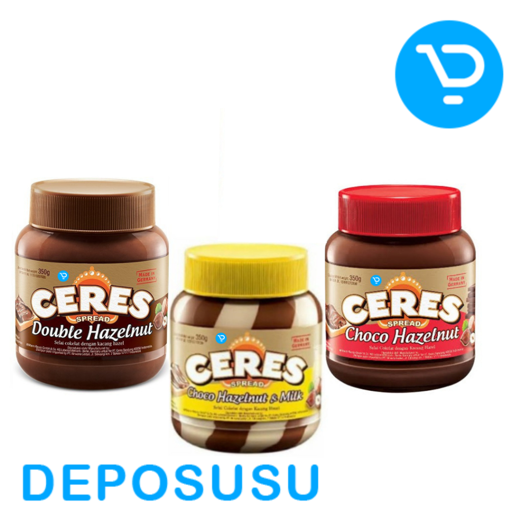 

Selai CERES Spread 350g Choco, Double Hazelnut, Choco Hazelnut & Milk