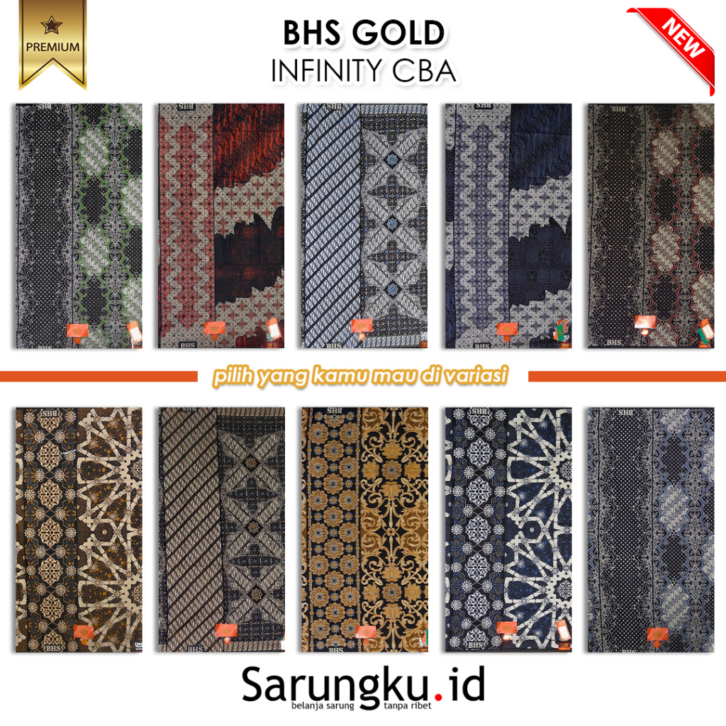SARUNG BHS INFINITY MOTIF CBA - BATIK