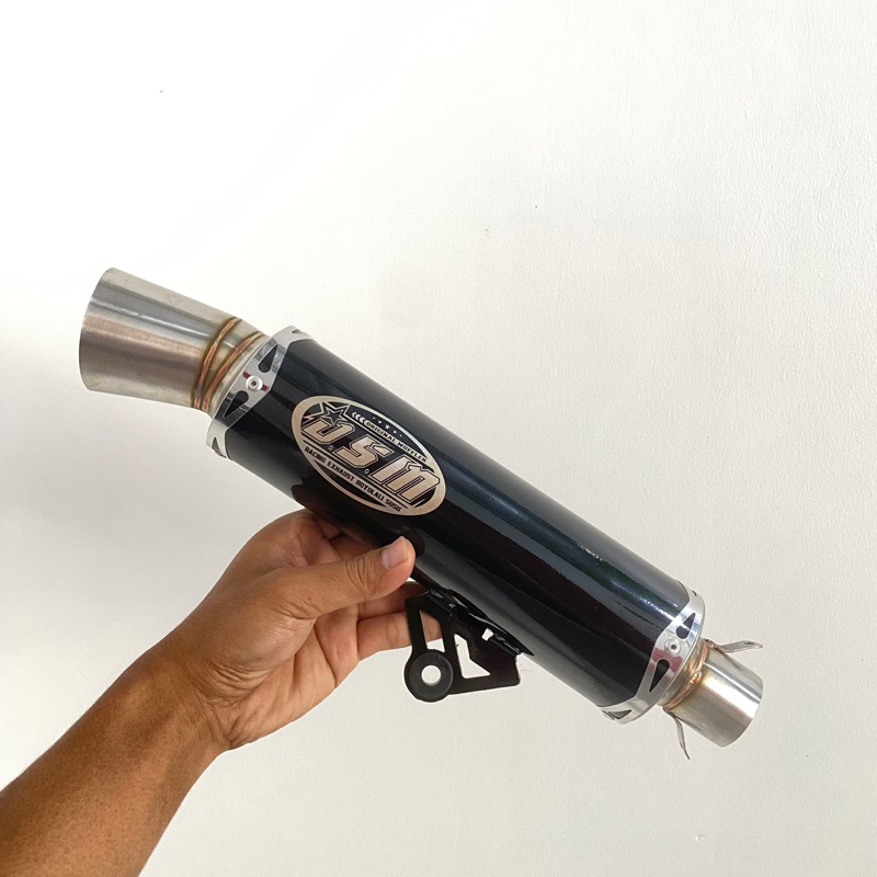 knalpot Dsm samlong black sarangan bor borran merek laser