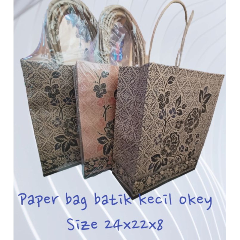 (10 pcs) PAPER BAG BATIK/KRAFT OKEY TALI PER PACK