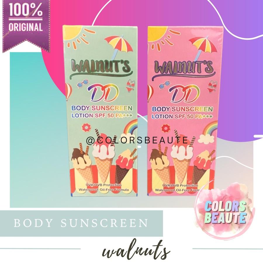 WALNUTS DD Body Sunscreen Lotion SPF 50 PA Thailand Walnut s UVA UVB