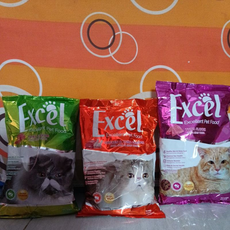 pakan kucing excel