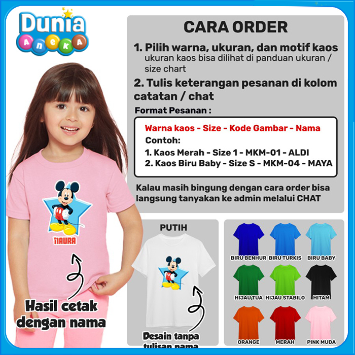 Baju Kaos Anak Ulang Tahun Astronot Banyak Motif (Free Tulisan  Nama) - Kaos Putih, Size 0