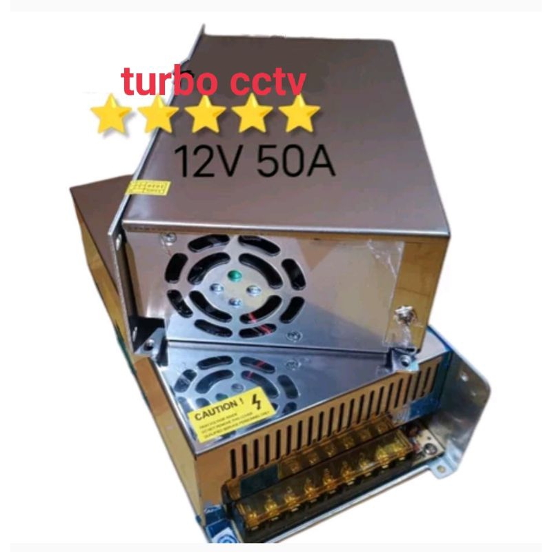 Power supply switching ac - dc 12v 50a trafo led strip 50 ampere 12 volt 500watt -600watt taiwan
