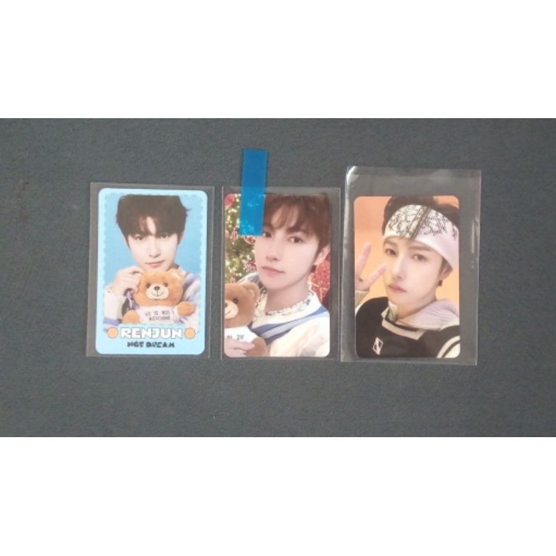 [ SET ] Official PC Photocard Photo Card Renjun NCT Dream TC Trading Candy Teddy Bear Peace Selfie S