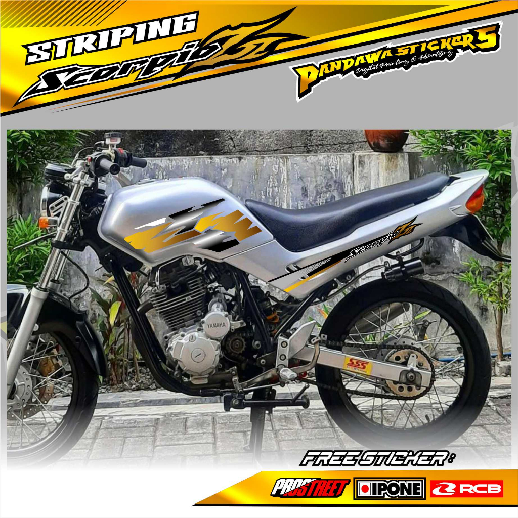 STRIPING VARIASI YAMAHA SCORPIO Z / STIKER LIST MOTOR YAMAHA SCORPIO Z