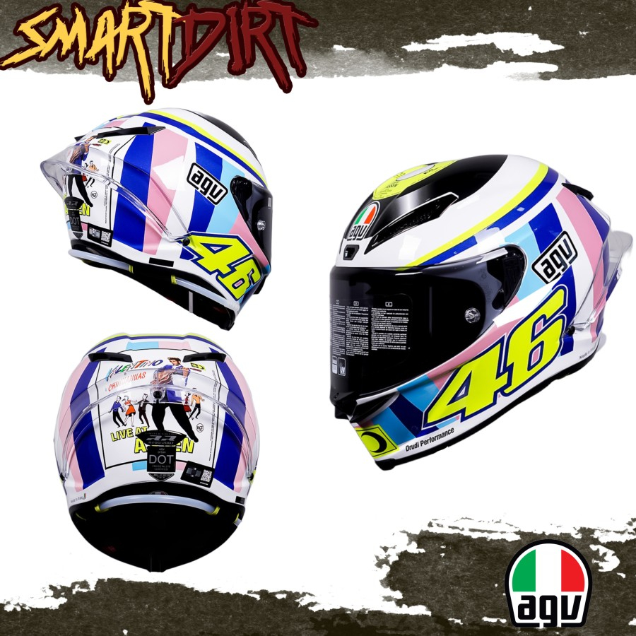 Helm Motor AGV Pista GP RR E2206 Assean 2007 013 Helmet AGV Pista Ori