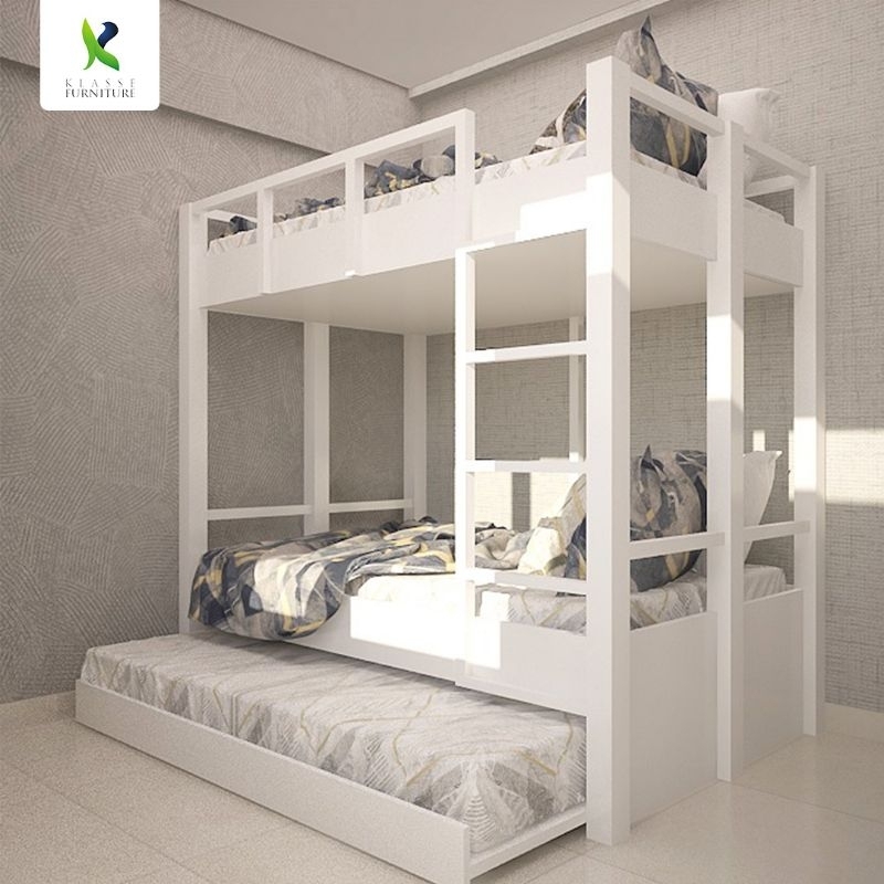 𝐊𝐋𝐀𝐒𝐒𝐄 - Tempat tidur tingkat - Ranjang susun anak Duco Modern Minimalis - Ranjang susun kayu - Bunk