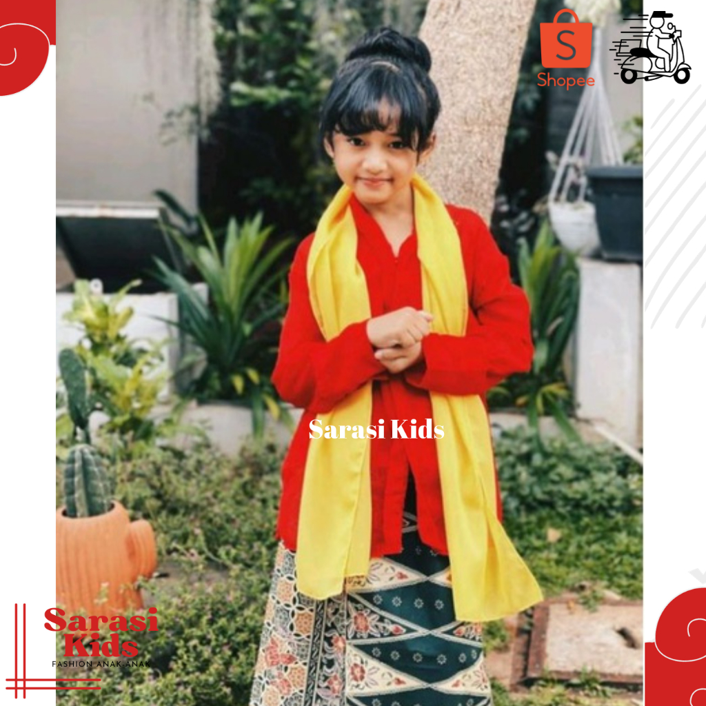 Sarasi - Baju Adat Anak - Baju none betawi anak perempuan pakaian busana adat betawi anak perempuan 