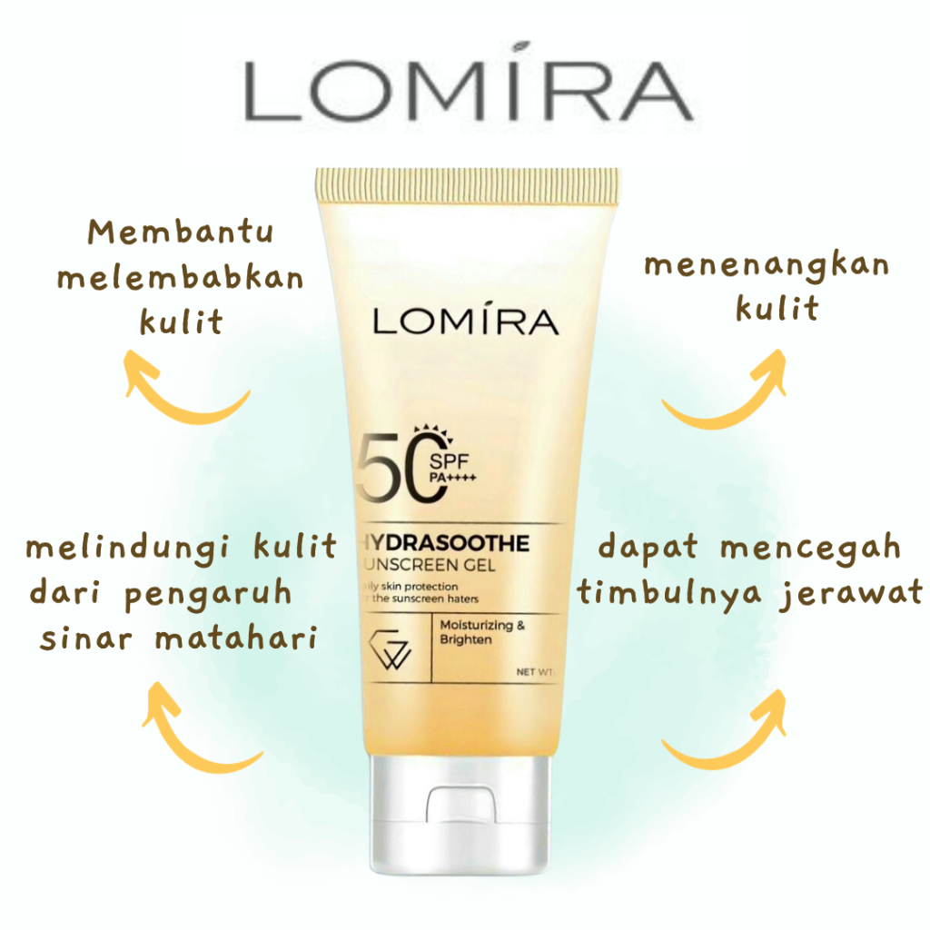 SUNSCREEN LOMIRA SPF 50 -  LOMIRA SUNSCREEN GEL - SUNBLOCK MURAH