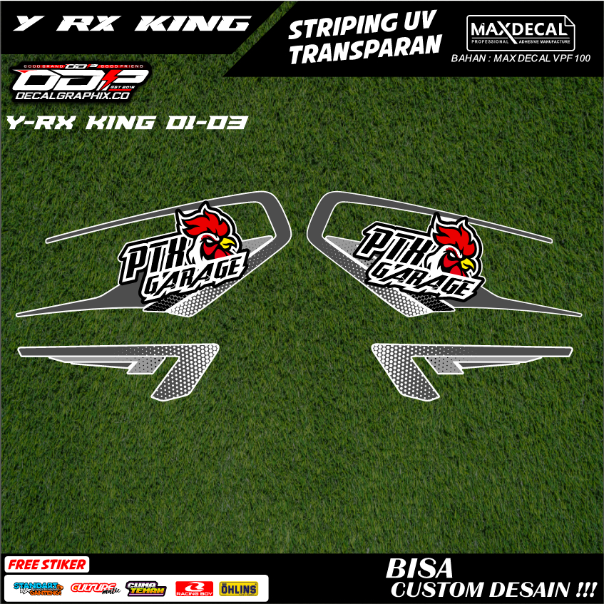 striping rx king transparan variasi original custome minimalis 2003 hitam full body airbrush rx-8