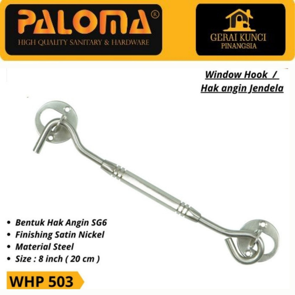 Hak angin Paloma WHP 503 8" SEGI-6 SN