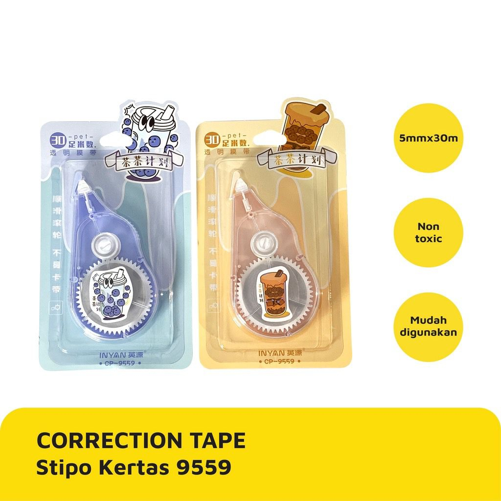 

TIP-EX KERTAS / TIP-EX / CORRECTION TAPE 9559 / Tip-Ex Motif Korea Kikinian