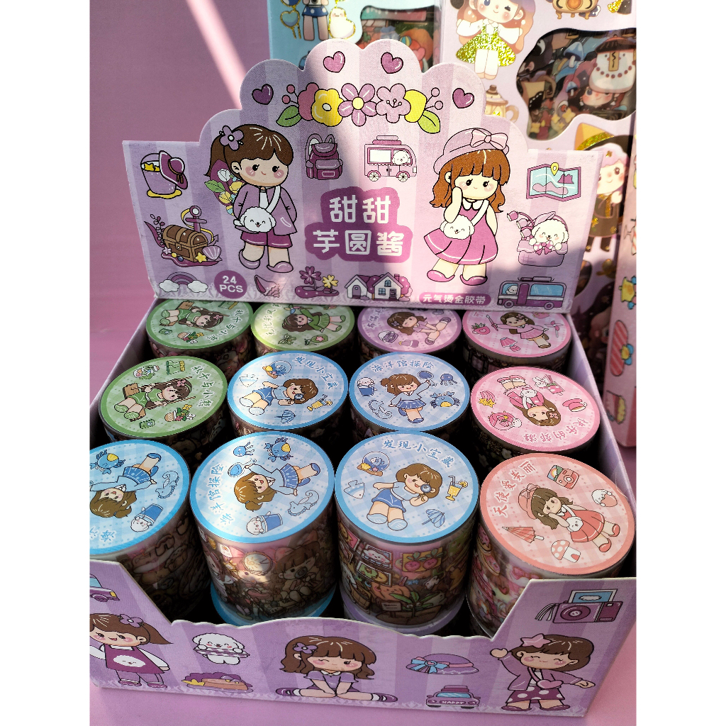 

(MyCuteStore) Washitape cute hiasan buku jurnal Motif Lucu 1pcs