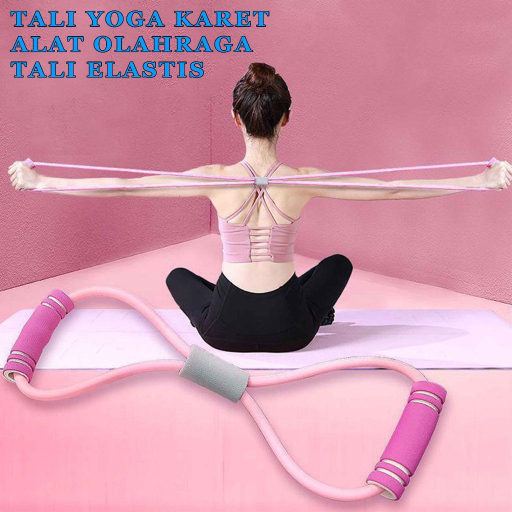 Tali Karet Gym * Tali Yoga Karet * Alat Olahraga Otot Tangan