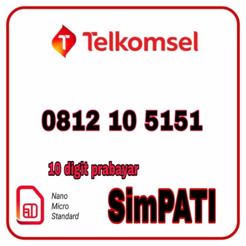 Nomor cantik simpati 10digit reguler 4G LTE limited edition keren nocan no cantik Nomer kartu perdan