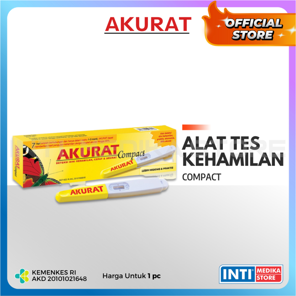 AKURAT - Alat Test Uji Kehamilan COMPACT | Test Pack Hamil