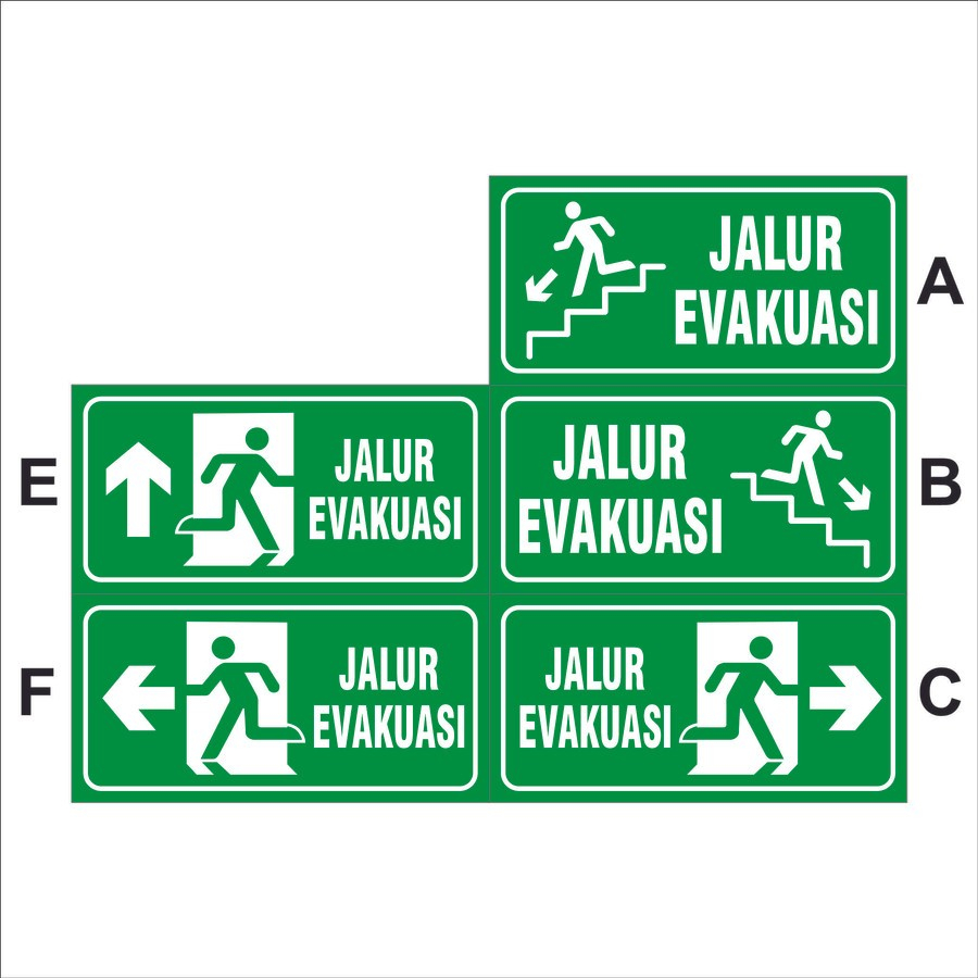

STIKER VINYL JALUR EVAKUASI (DIJUAL SATUAN)