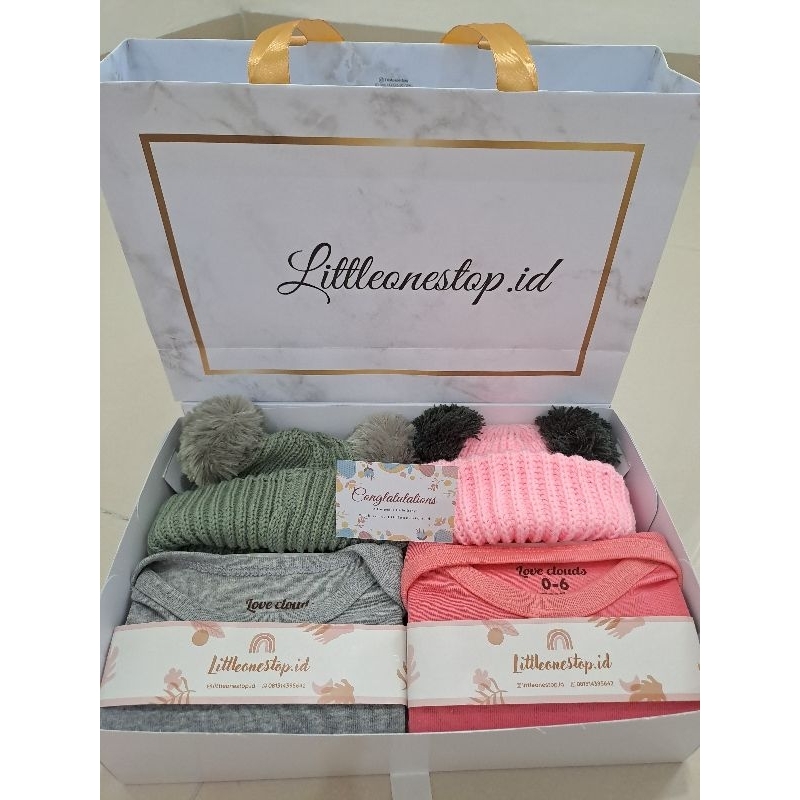 Hampers Bayi | Newborn Baby Gift Set Unisex|Kado Lahiran Bayi Kembar twin|Littleonestop.id