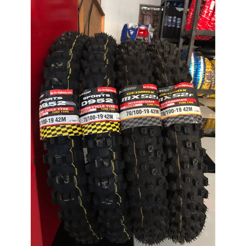 BAN DUNLOP 70/100 19 42M D952 MX52F