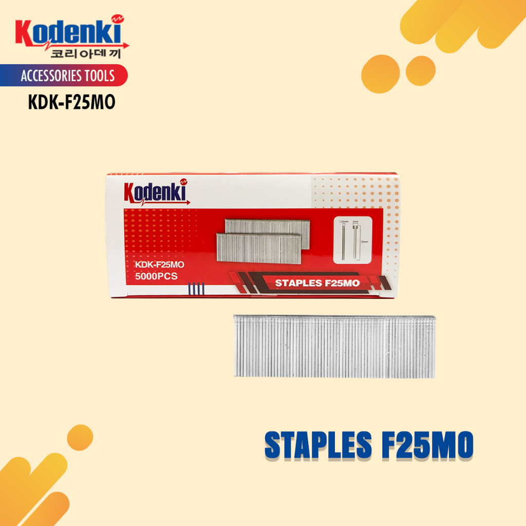 

Isi staples tembak angin 25mm F25MO kodenki new 5000 pcs isi stapler