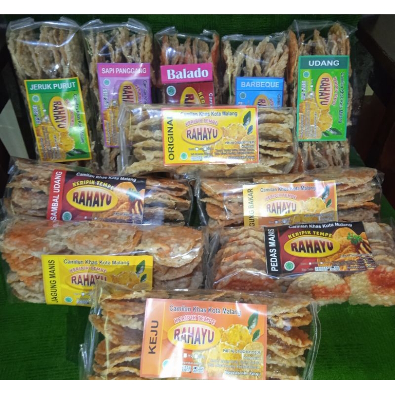 

KERIPIK TEMPE MALANG mantap harga grosir berbagai rasa 150gram