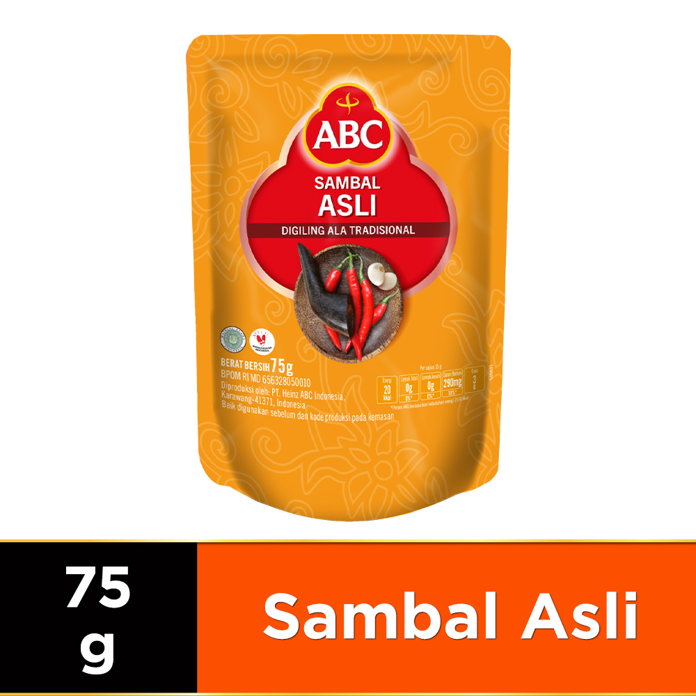 

SAOS SAMBAL ABC KEMASAN 75GR