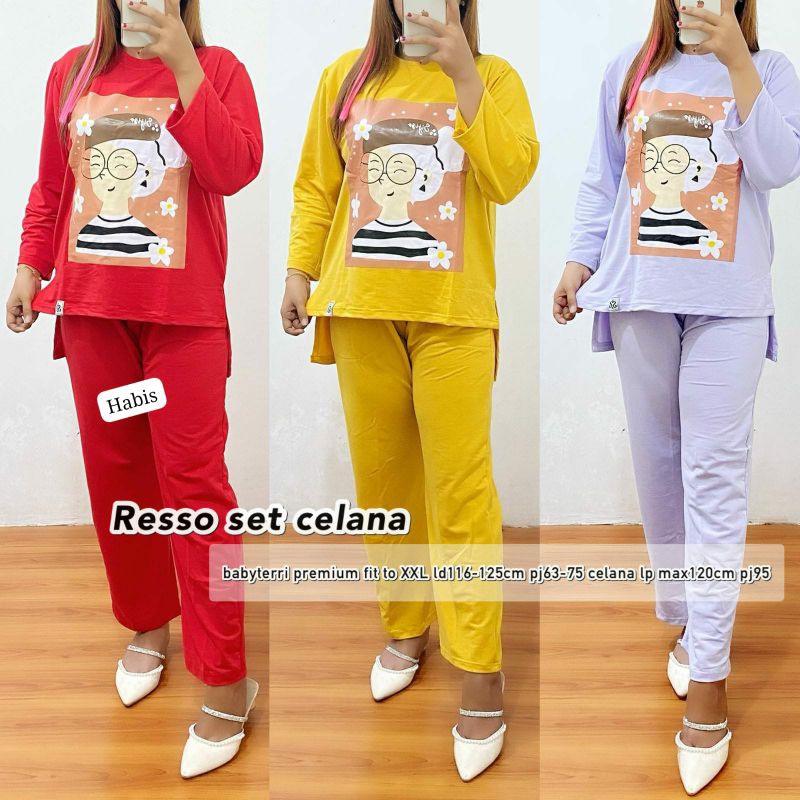 RESSO SETELAN WANITA CELANA PANJANG
