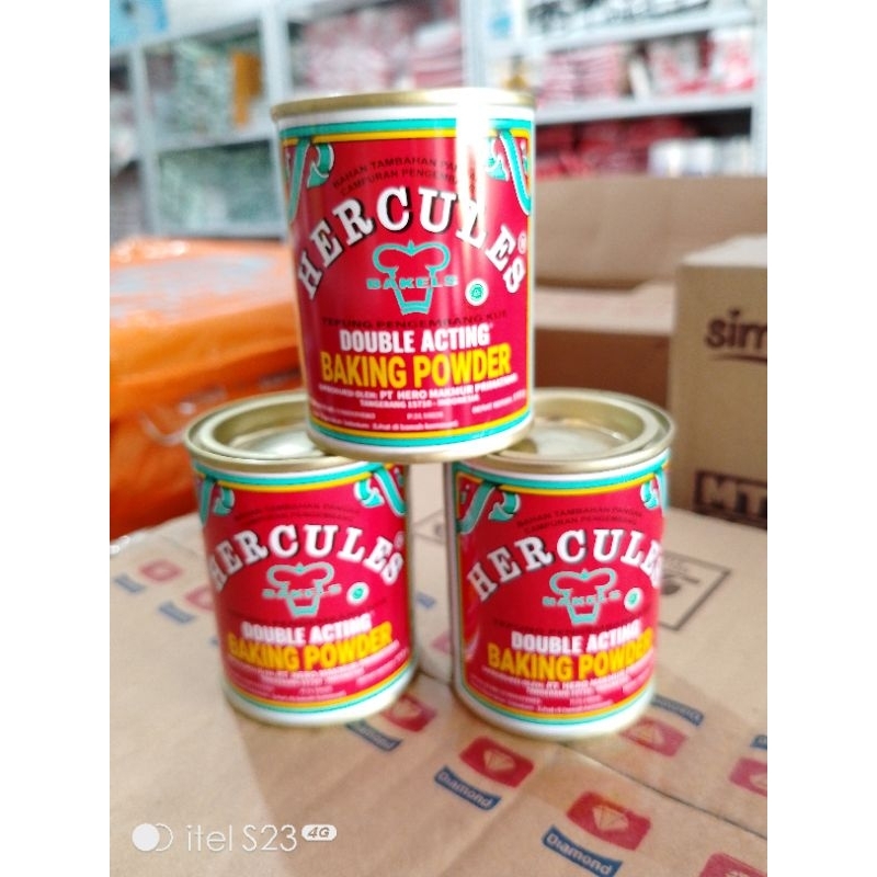 

HERCULES BAKING POWDER 110 g TEPUNG PENGEMBANG KUE
