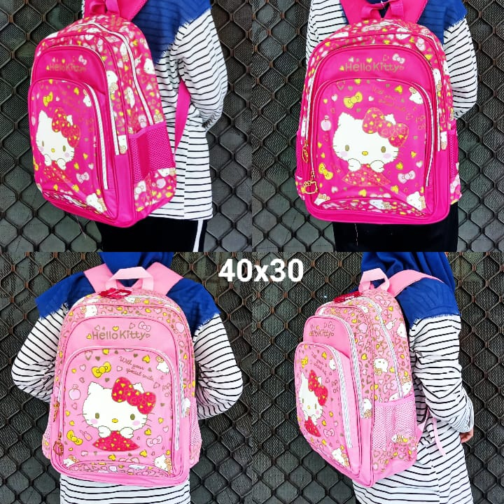 TAS RANSEL HELLO KITTY | TAS RANSEL BESAR HELLO KITTY | TAS RANSEL HELLO KITTY LEOPARD