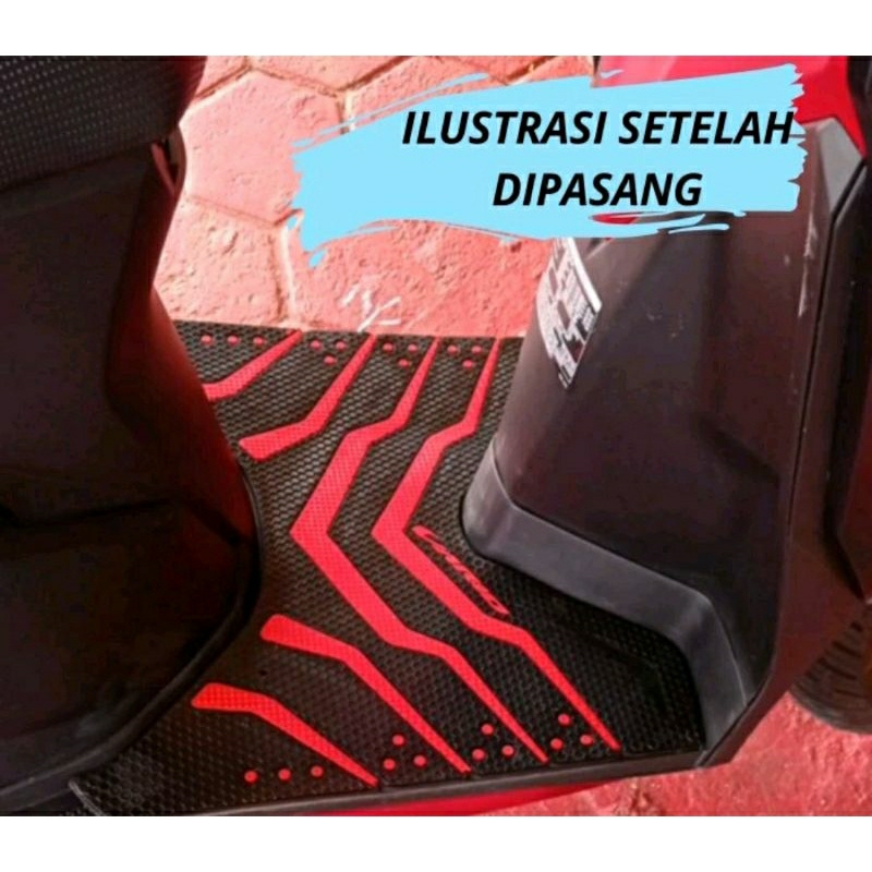 Alas Kaki Vario 150 125 - 150 New Terbaru Tahun 2018 - 2021 Monster Karpet Keset Motor Vario