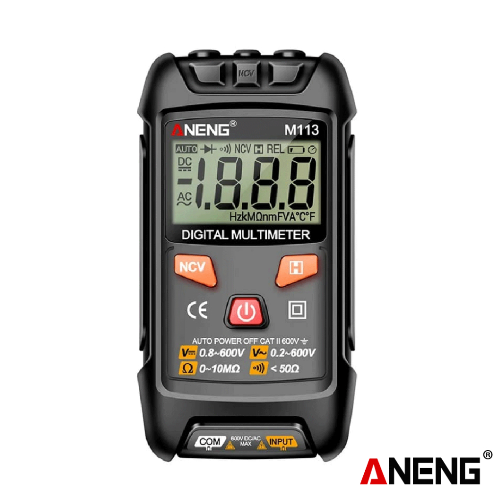 Aneng M113 1999 Counts Mini Multimeter Digital Voltage Meter Ohm NCV