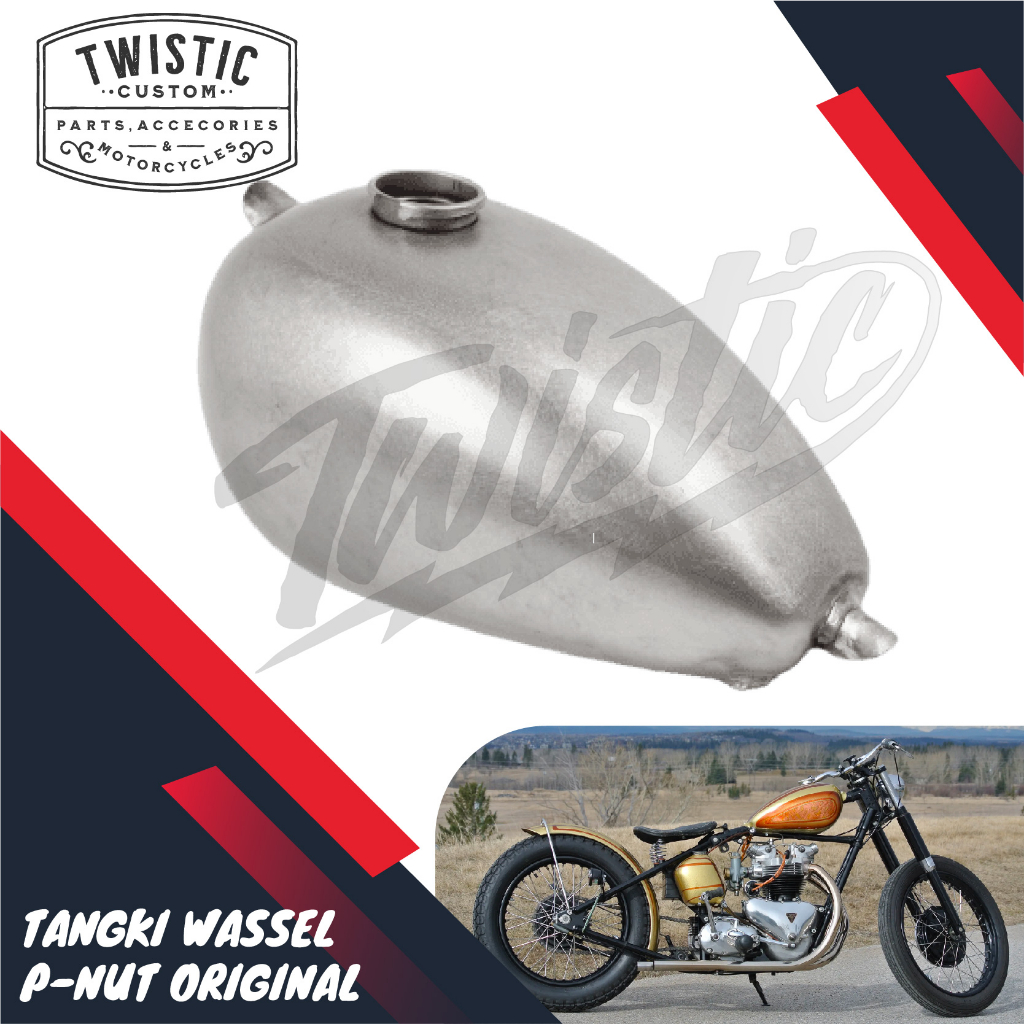Tangki Press Wassel P-Nut Peanut Original Motor XS650 SR400 Triumph