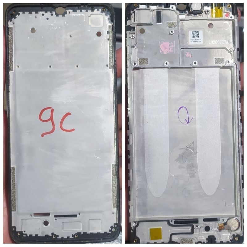 Frame lcd redmi 9C / tatakan lcd redmi 9C original