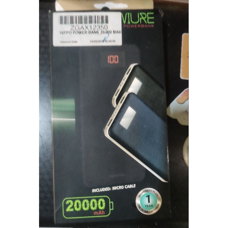 POWERBANK HIPPO 20000 MAH