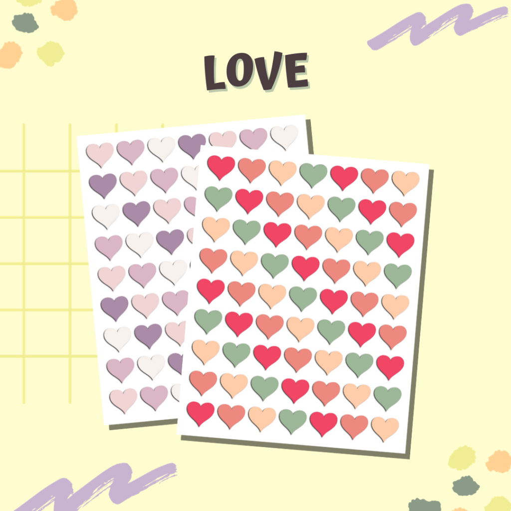 

Sticker Love / Stiker Love / Heart / Hati Aesthetic / Stiker Love Estetik Lucu