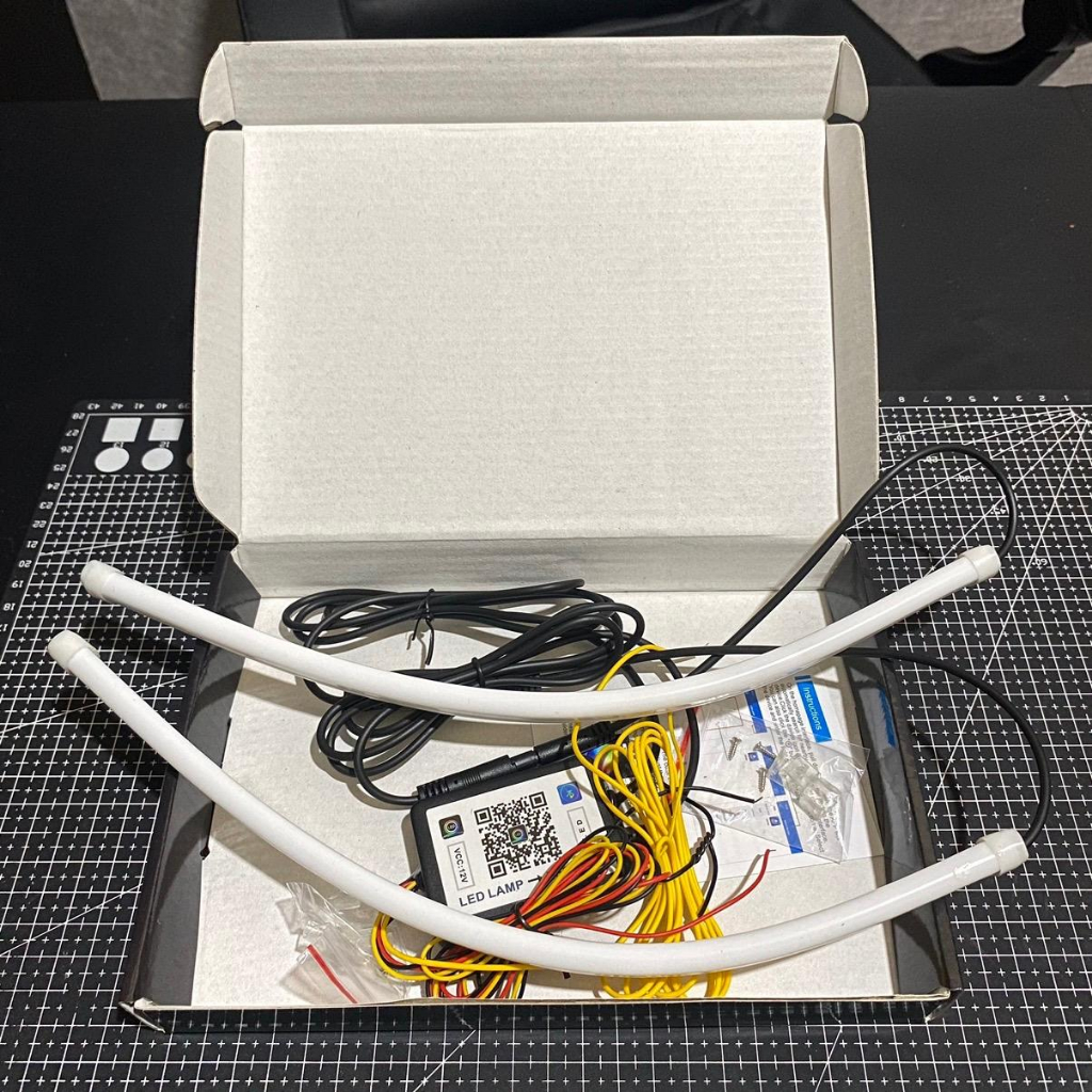 Lampu DRL Alis RGB Bluetooth uk 30cm