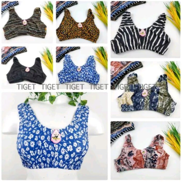 GROSIR 6 PCS  BH MINISET WANITA DEWASA DAN REMAJA MOTIF RANDOM