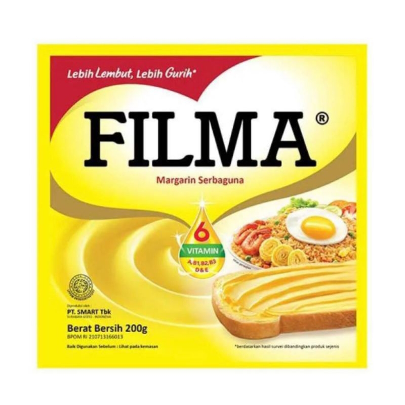 

Margarin serbaguna Filma 200gr mentega filma sachet