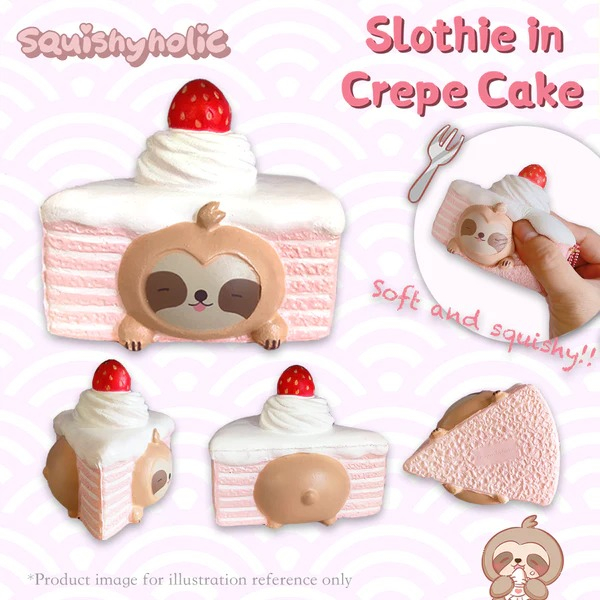 Squishy Inc - Slothie in Crepe Cake Squishy by Squishyholic