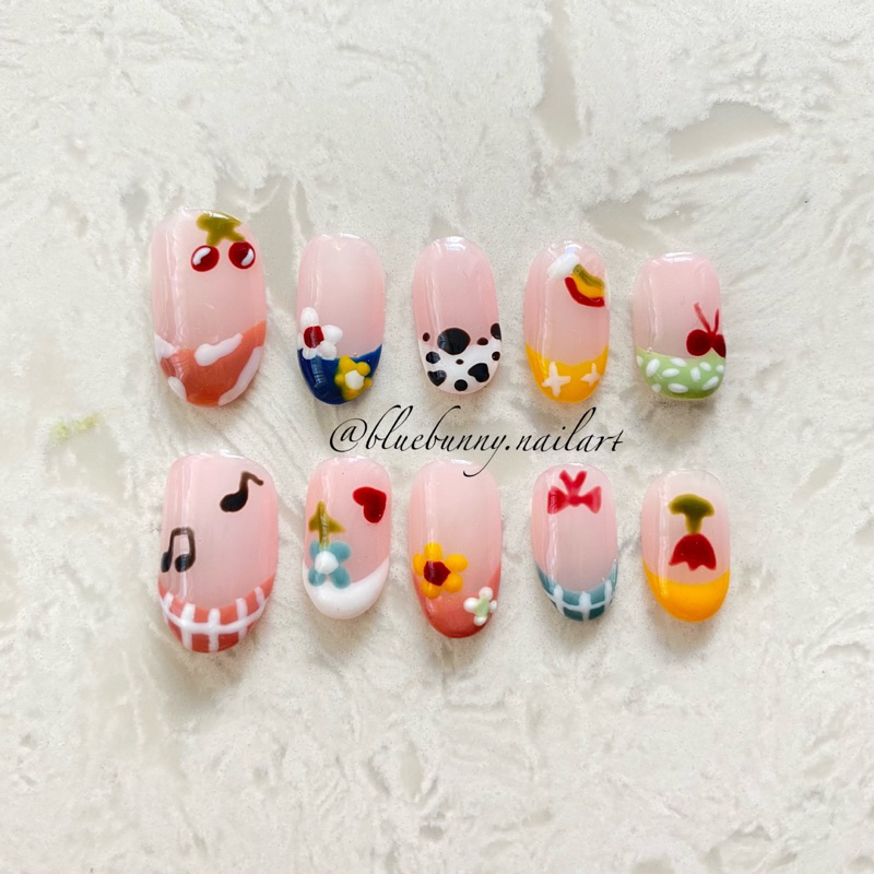ROSE BLACKPINK ON THE GROUND INSPIRED NAILS / PREMIUM PRESS ON NAILS / BLUEBUNNY NAIL ART / KUKU PAL