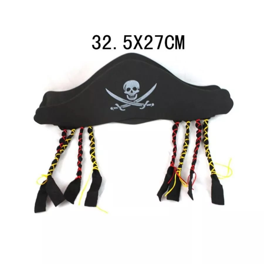 Disc Cosplay Topi Kepang Bajak Laut Jack Sparrow
