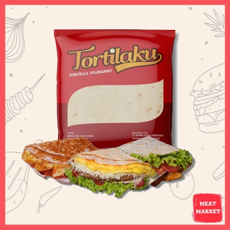 

Tortilaku kulit kebab/tortilla ukuran 20cm/23cm/25cm