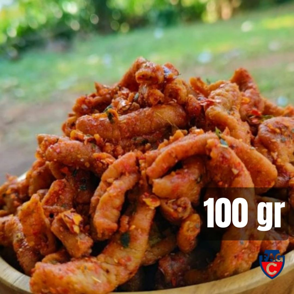 

Usus krispi pedas daun jeruk 100gr