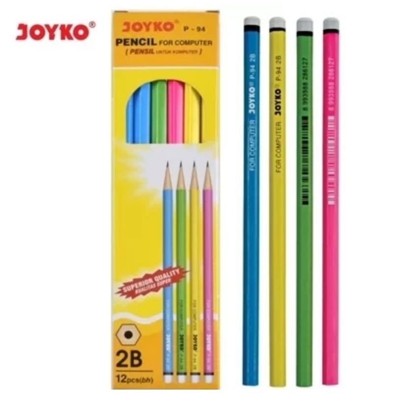 

Joyko Pensil Kayu P-94 2B P94 Isi 12 Pcs